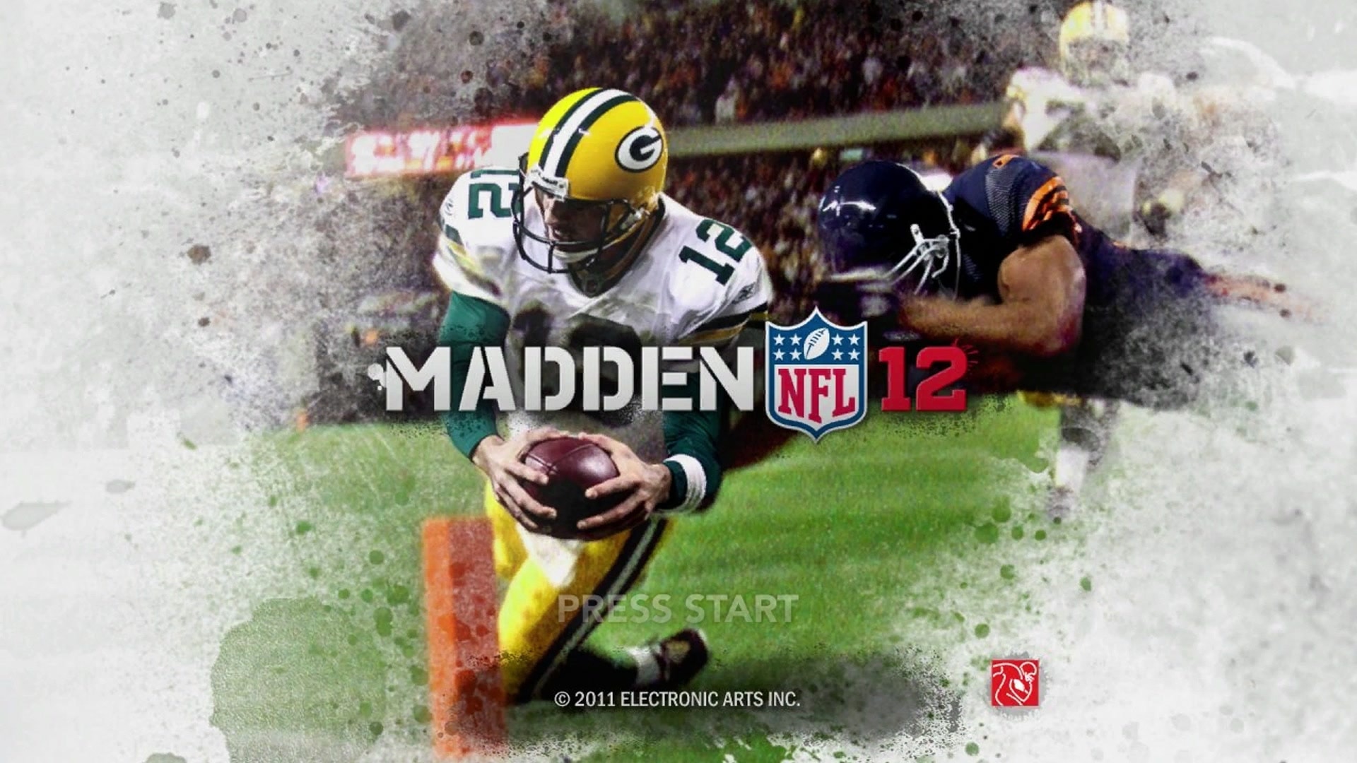 Madden NFL 12 title screen for Xbox 360